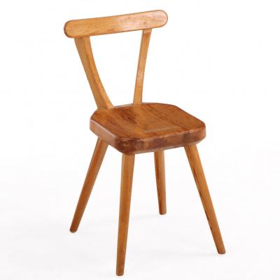 1940s Swedish Brutalist Pine Dining Chairs Set of 4