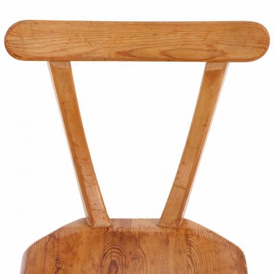 1940s Swedish Brutalist Pine Dining Chairs Set of 4