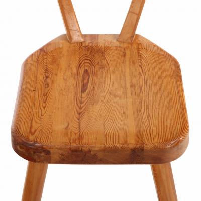 1940s Swedish Brutalist Pine Dining Chairs Set of 4