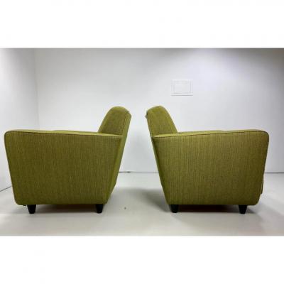 1940s Swedish Lounge Chairs a Pair