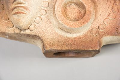 1940s Terracota Africanist lamp signed