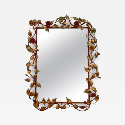 1940s Tole Mirror Italy
