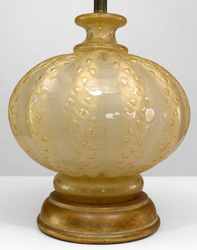 1940s Venetian Large Bulbous Table Lamp