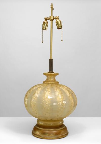 1940s Venetian Large Bulbous Table Lamp