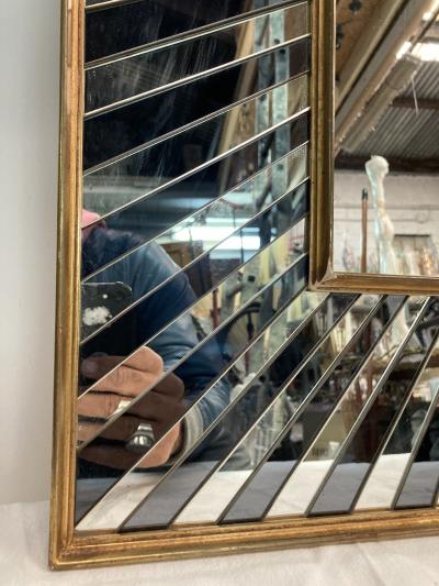1940s double glass wall mirror