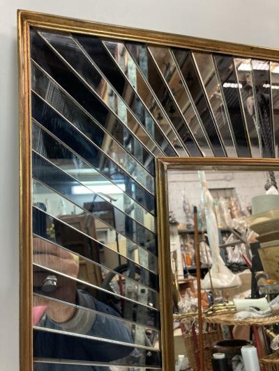 1940s double glass wall mirror