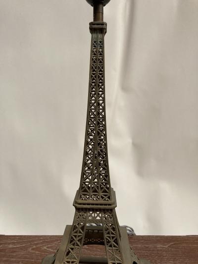 1940s metal Eiffel tower lamp