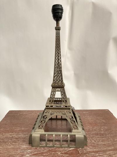 1940s metal Eiffel tower lamp