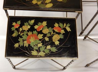 1950 1970 Pair of Series of 3 Nesting Tables