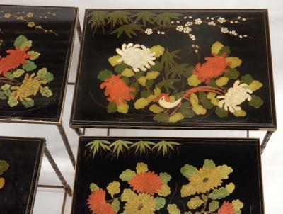 1950 1970 Pair of Series of 3 Nesting Tables