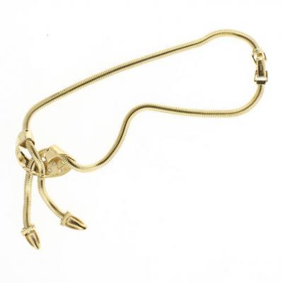 1950 Retro Modern gold Tassel Necklace
