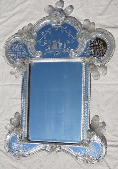 1950 Romantic Venitian Mirror