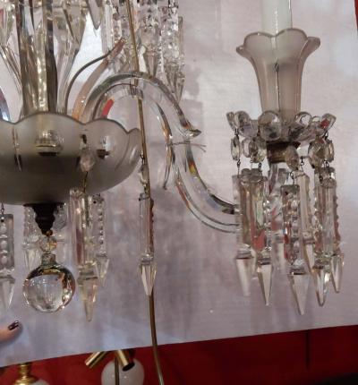 1950Chandelier Crystal Baccarat 6 Arms