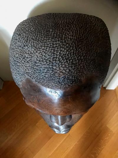 1950S AFRICANS MAN SCULPTURE