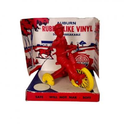 1950s Auburn Rubber Toy Boy and Tricycle