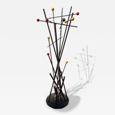 1950s Brutalist Coat rack by Mazol