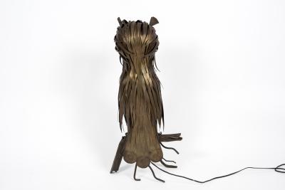 1950s Brutalist owl lamp