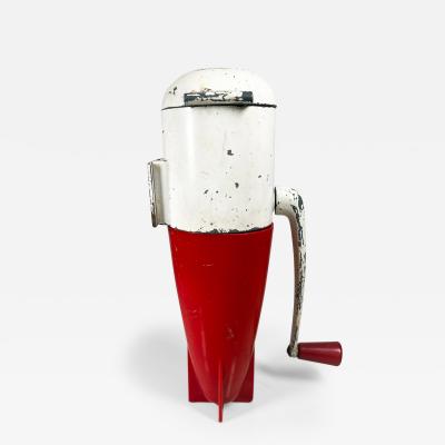 1950s Dasey Corp Triple Rocket Ice Crusher Red and White