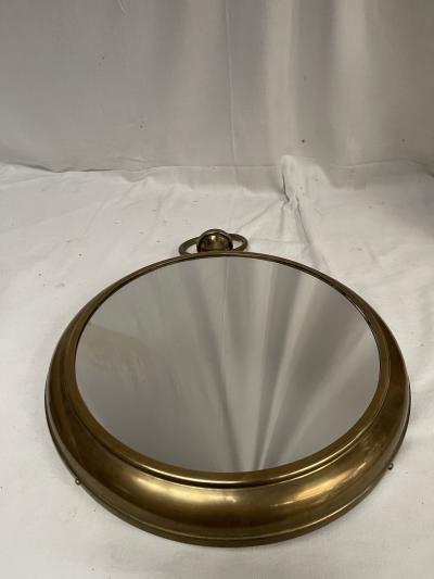 1950s Decorative pocket clock wall mirror