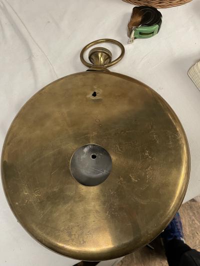 1950s Decorative pocket clock wall mirror