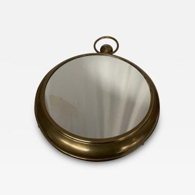 1950s Decorative pocket clock wall mirror