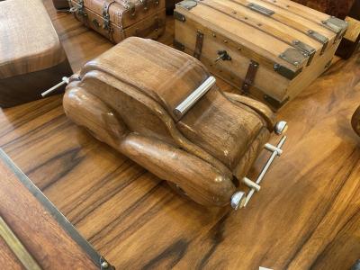 1950s Decorative wood car box