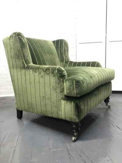 1950s English Upholstered Lounge Chairs