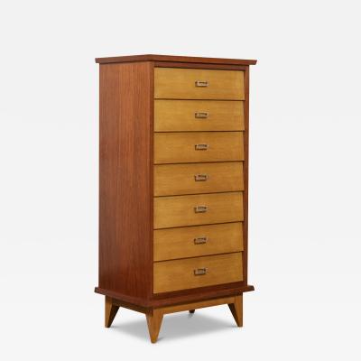 1950s French Palisander Maple Wood Chest of Drawers