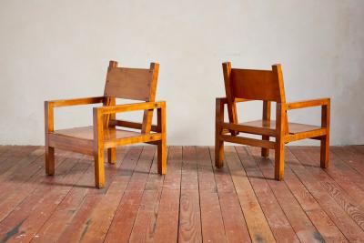 1950s French Plywood Chairs