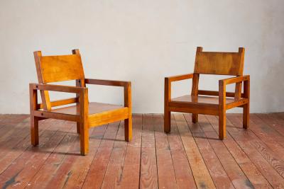 1950s French Plywood Chairs