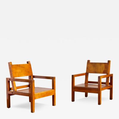 1950s French Plywood Chairs