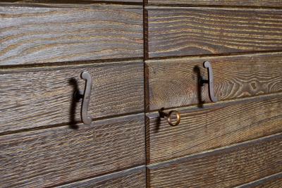 1950s French Slatted Cabinet