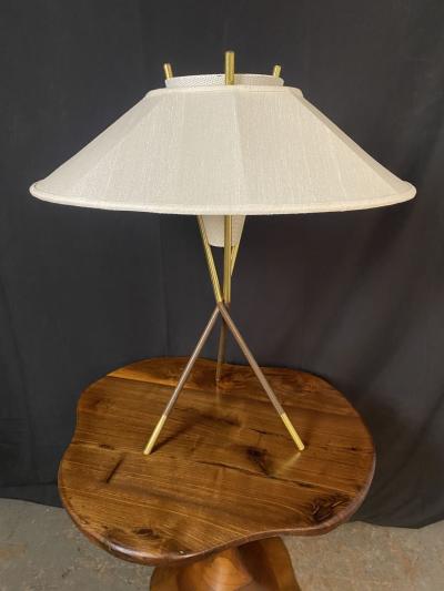1950s Gerald Thurston Lightolier Tripod Lamp
