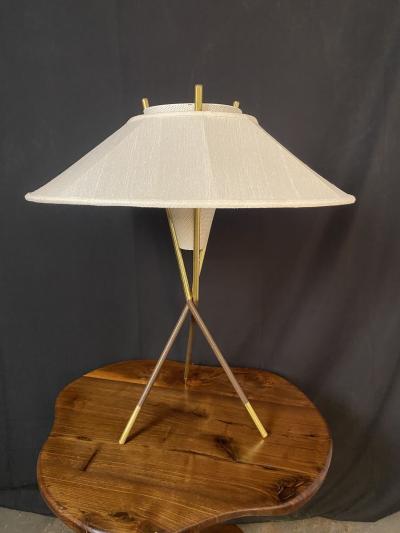 1950s Gerald Thurston Lightolier Tripod Lamp