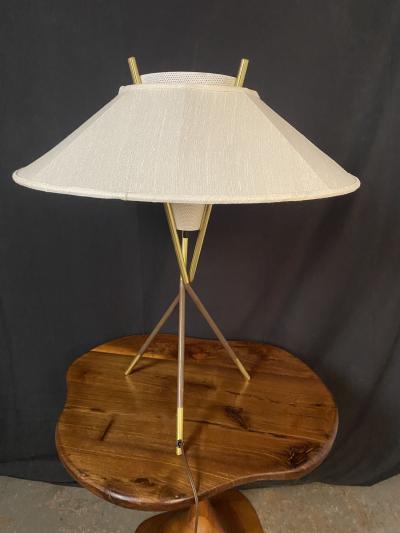 1950s Gerald Thurston Lightolier Tripod Lamp