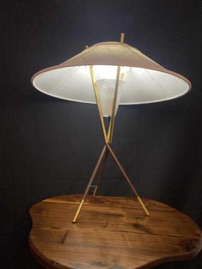 1950s Gerald Thurston Lightolier Tripod Lamp