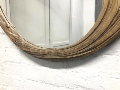 1950s Hand Carved Floral Mirror