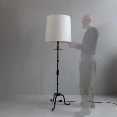 1950s Iron Standard Lamp Spain
