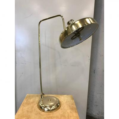 1950s Italian Brass Desk Lamp