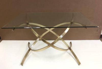 1950s Italian Sculptural Solid Brass Dining Table