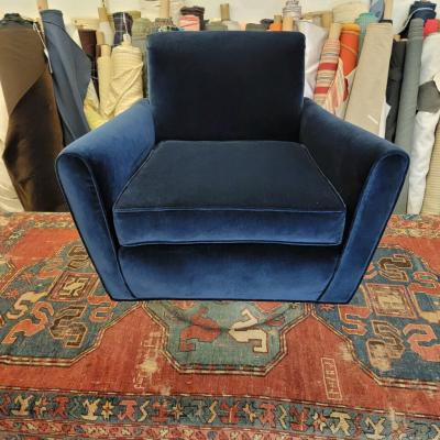 1950s Italian Swivel Tub Chairs in the Style of Marco Zanuso