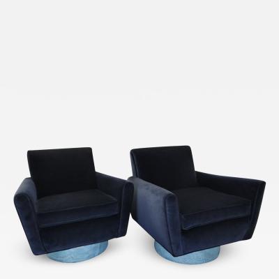 1950s Italian Swivel Tub Chairs in the Style of Marco Zanuso