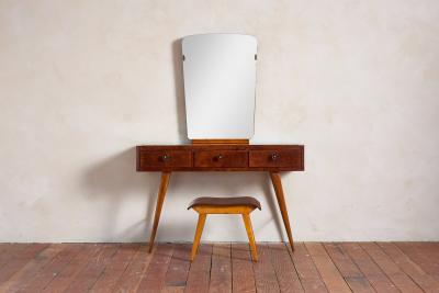 1950s Italian Vanity and Stool
