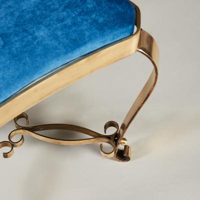 1950s Italian brass stool
