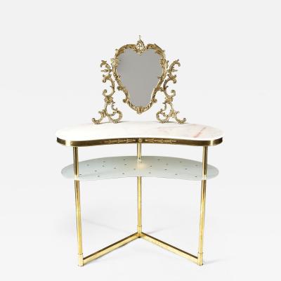 1950s Italian marble topped dressing table