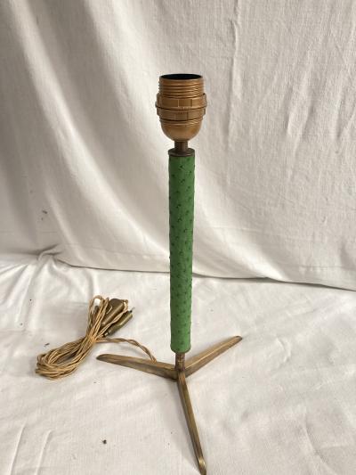 1950s Lamp with covered ostrich skin