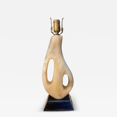 1950s Maurizio Tempestini Biomorphic Alabaster Table Lamp