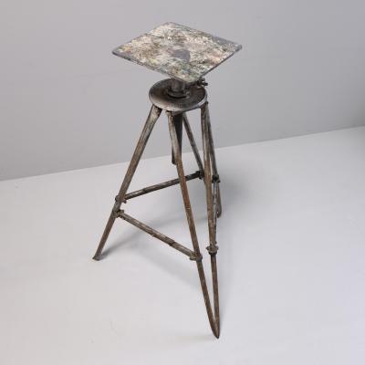 1950s Metal Collapsible Sculpture Stand Britain