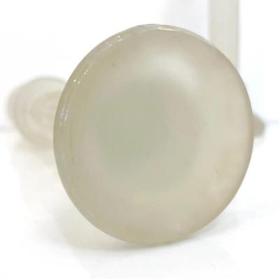 1950s Mid Century Modern Italian White Grey Scavo Murano Glass Pair Candlesticks