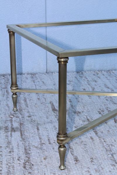 1950s Modern French Brass Coffee Table